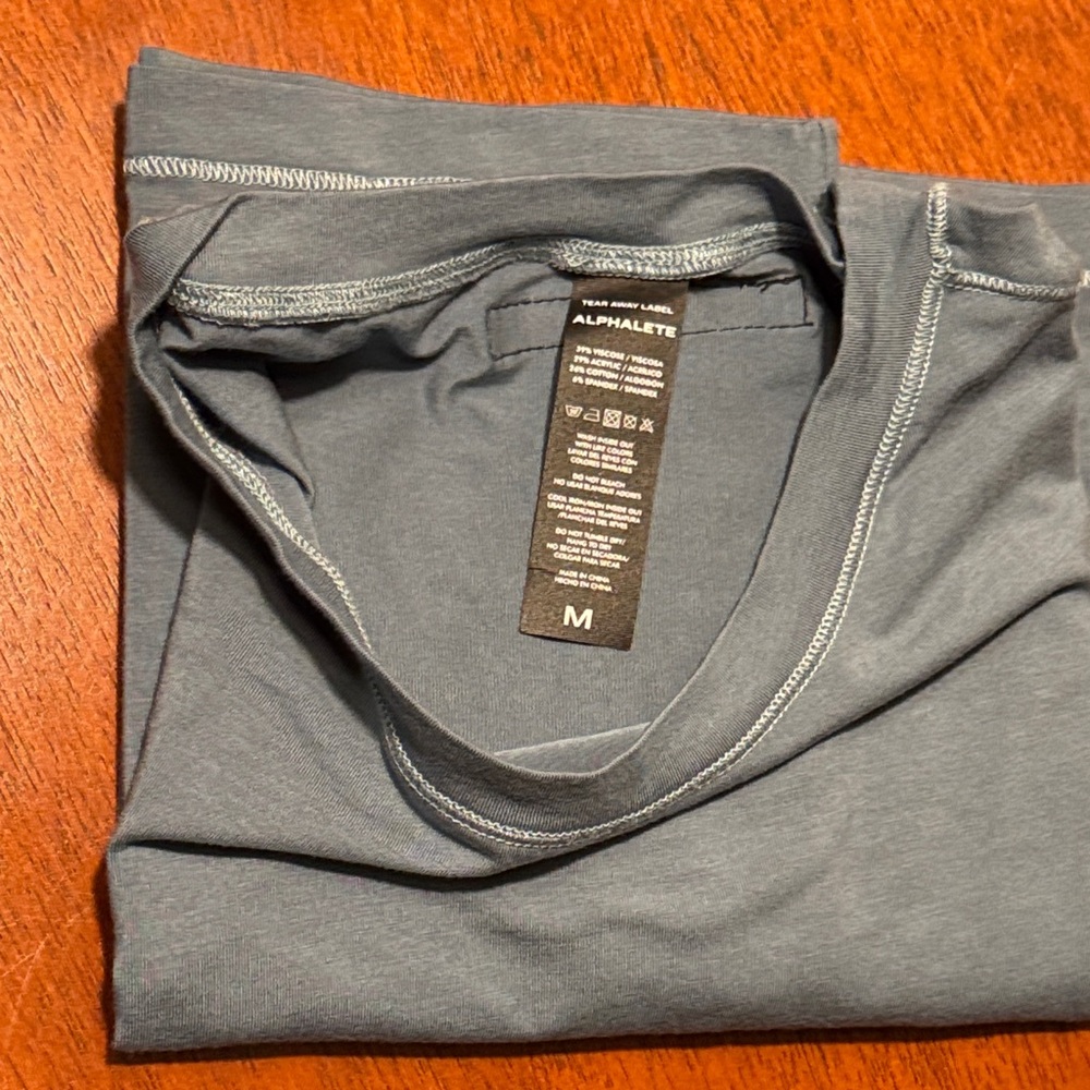Alphalete Slate Blue Tee (M)